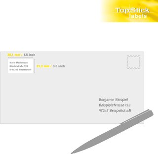 Etichette autoadesive TopStick per stampanti