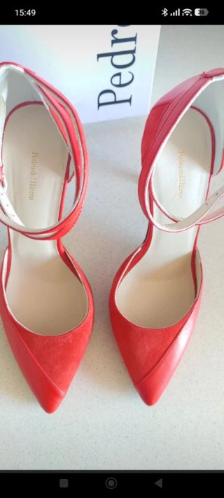 Zapatos Pedro del Hierro Tacon Pulsera Ante Piel R