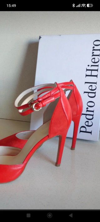 Zapatos Pedro del Hierro Tacon Pulsera Ante Piel R