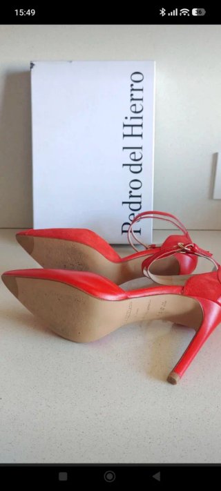 Zapatos Pedro del Hierro Tacon Pulsera Ante Piel R