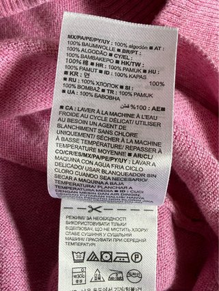Jersey algodón ligero GAP mujer rosa