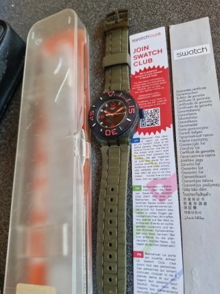 Swatch Scuba Libre Whalebone SUUG400 Nuovo