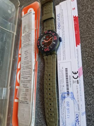 Swatch Scuba Libre Whalebone SUUG400 Nuovo