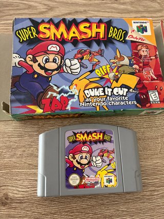Super Smash Bros. N64 Juego y Caja