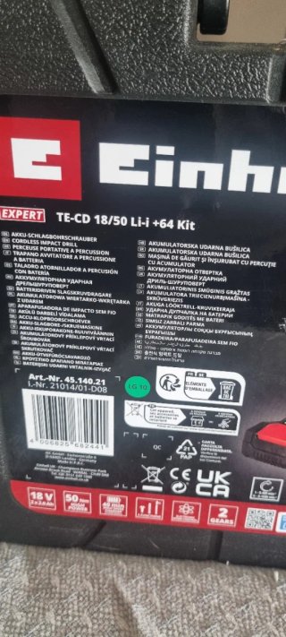Taladro Percutor Einhell 18V