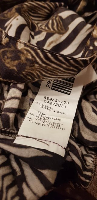 Vestido Sintesis estampado cebras T.38