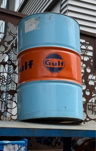 Bidón Gulf Azul y Naranja