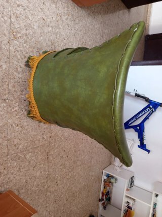 Sillón verde vintage
