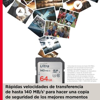 SanDisk Ultra tarjeta rápida almacenamiento vídeo