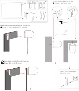 Blindecor estor enrollable opaco fácil instalación