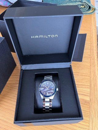 Reloj Hamilton  Esfera Azul Acero  Nuevo a estrena