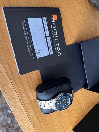 Reloj Hamilton  Esfera Azul Acero  Nuevo a estrena