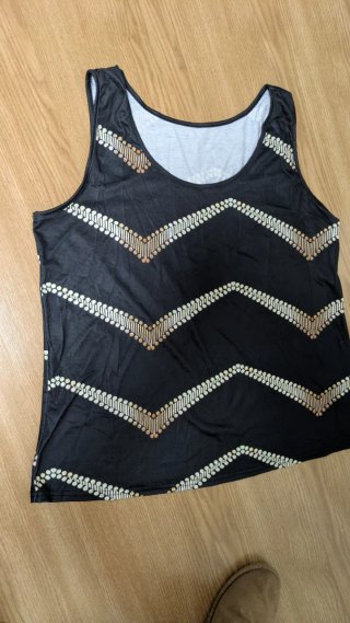 Camiseta de tirantes con estampado étnico