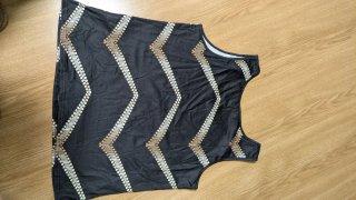 Camiseta de tirantes con estampado étnico