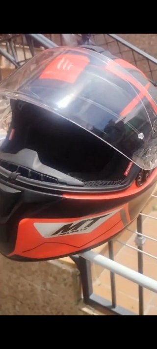Casco Moto MT Helmets Rojo/Gris