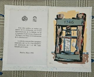 3 Obras Gráficas Originales José Luis Domínguez