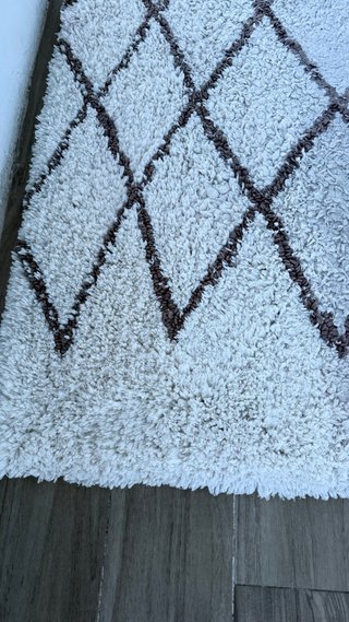 Alfombra Zara Home Beige y Marrón