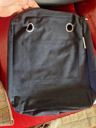 Borsa O bag Chic Blu, 1 bordo e 2 canvas
