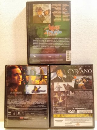 3 Películas DVD: Cyrano, Family Man, El Arco de Tr