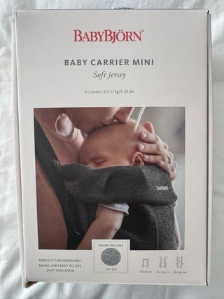 Mochila Portabebés BabyBjörn Mini Gris