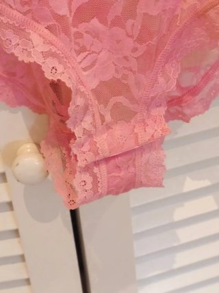 Body de encaje rosa Súper favorecedor L