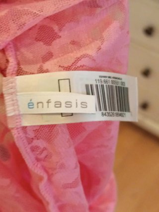 Body de encaje rosa Súper favorecedor L