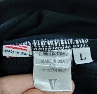 Vlone Staple Red Tee Maglietta Nera