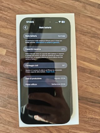 IPhone 16 Pro Max 256GB Titanio Nero– Scontrino