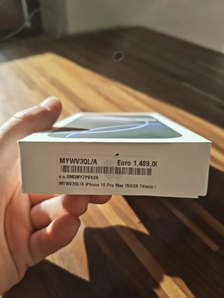 IPhone 16 Pro Max 256GB Titanio Nero– Scontrino