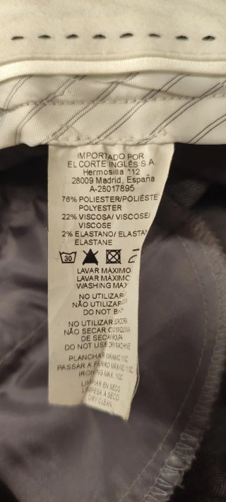 Pantalón vestir gris T40