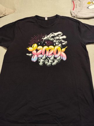 Camiseta Negra Hombre Diseño 2020