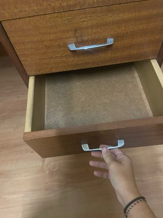 Escritorio madera marrón grande