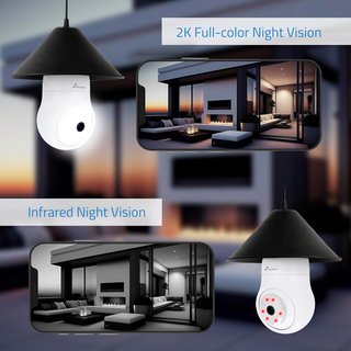 NIVIAN cámara vigilancia wifi 360 grados