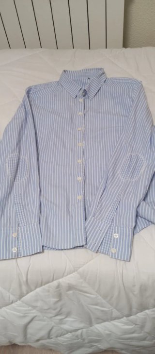 Camisa Rayas Azul y Blanca Mujer Roberto Verino