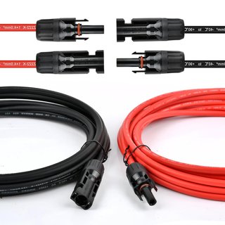 Cable solar fotovoltaico extensión 5m MC4