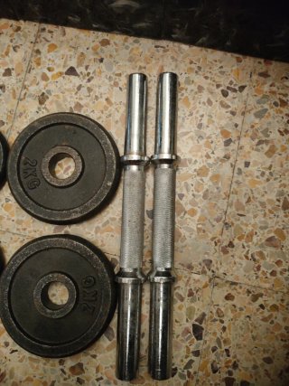 Mancuernas con discos 2kg y 1kg