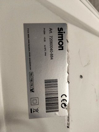 Focos LED Simon Empotrables Grandes (10€ unidad)