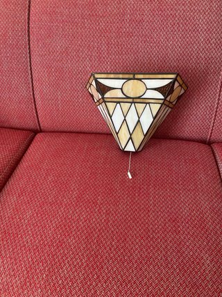 Lampada da parete in stile Tiffany in vetro