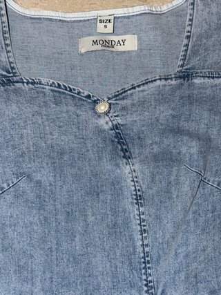 Vestito corto di jeans