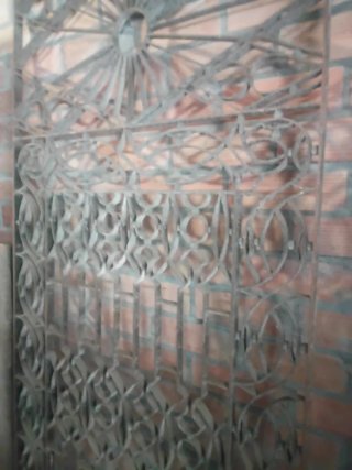 Reja antigua de hierro forjado