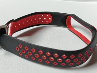 Correa Xiaomi Mi Band 5/4/3/6 Negra/Roja Nuevo