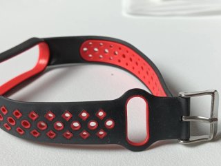 Correa Xiaomi Mi Band 5/4/3/6 Negra/Roja Nuevo