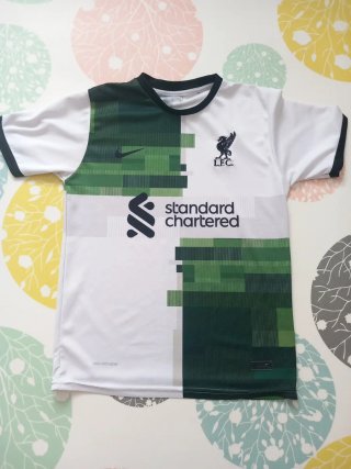 Camiseta Fútbol Niño Verde/Blanco Liverpool