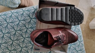 Zapatos elegantes ortopédicos color burdeos