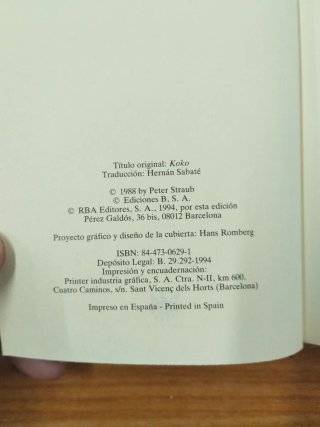 Koko de Peter Straub