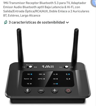 Kit Bluetooth 1Mii TX/RX + 2 Receptores