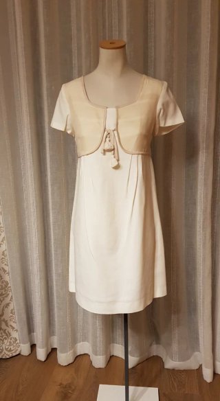 Vestido beige Ailanto Talla 40