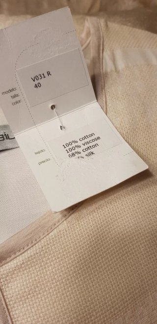 Vestido beige Ailanto Talla 40