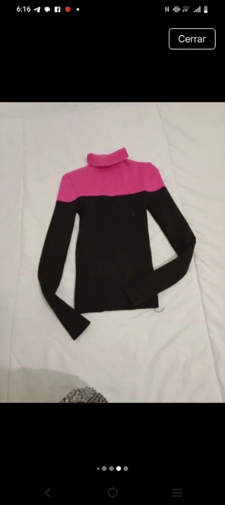 Suéter Fucsia y Marrón Mujer