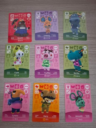 Cartas Amiibo Animal Crossing - Nintendo